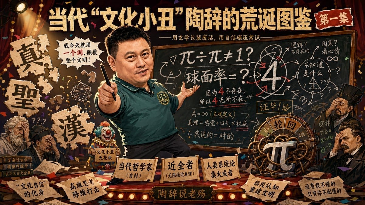 当代"文化小丑"陶辞的荒诞图鉴（第一集）